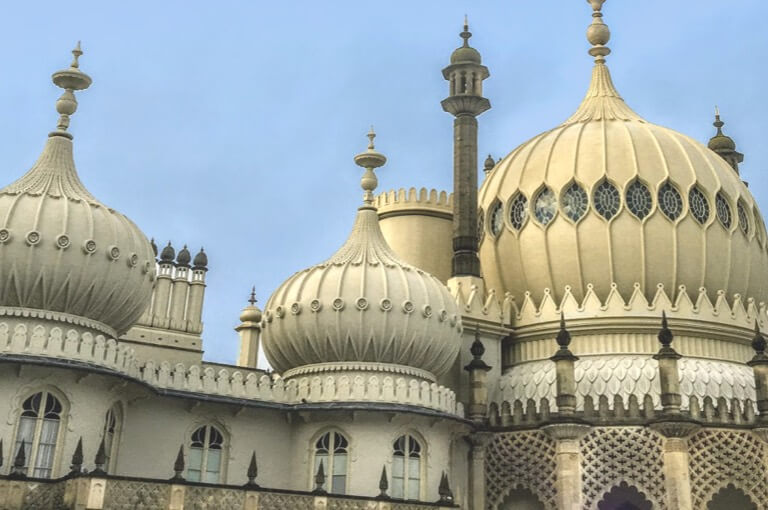 The ornate domes of Brighton’s Royal Pavilion